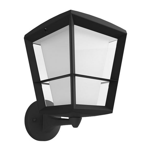 Philips Hue Econic Outdoor Wall Light White and Color Ambiance, Black