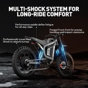 COSWHEEL R19 Electric Bike for Adults 6000W Peak 72V/40AH 46.6MPH 19x4 Light Off Road Dirtbike Style EBike for Cross Riding and Extended Adventures