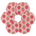 thumbnail image 2 of Lovely Strawberry Coasters with Holder for Coffee Table 6 Pcs Drink Coaster Sets Absorbent for Home Decor 4 inch, 2 of 7