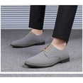 thumbnail image 3 of Men's Suede Lace Up Oxfords Classic Wing Tips Dress Shoes Casual Luxury Business Work Office Derby Shoes, 3 of 7
