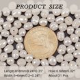 thumbnail image 4 of 78 Pcs Natural Cultured Freshwater Pearl Beads 6~8mm Irregular Pearl Beads Strand Rondelle Pearl Loose Beads with 0.6mm Hole, 4 of 7