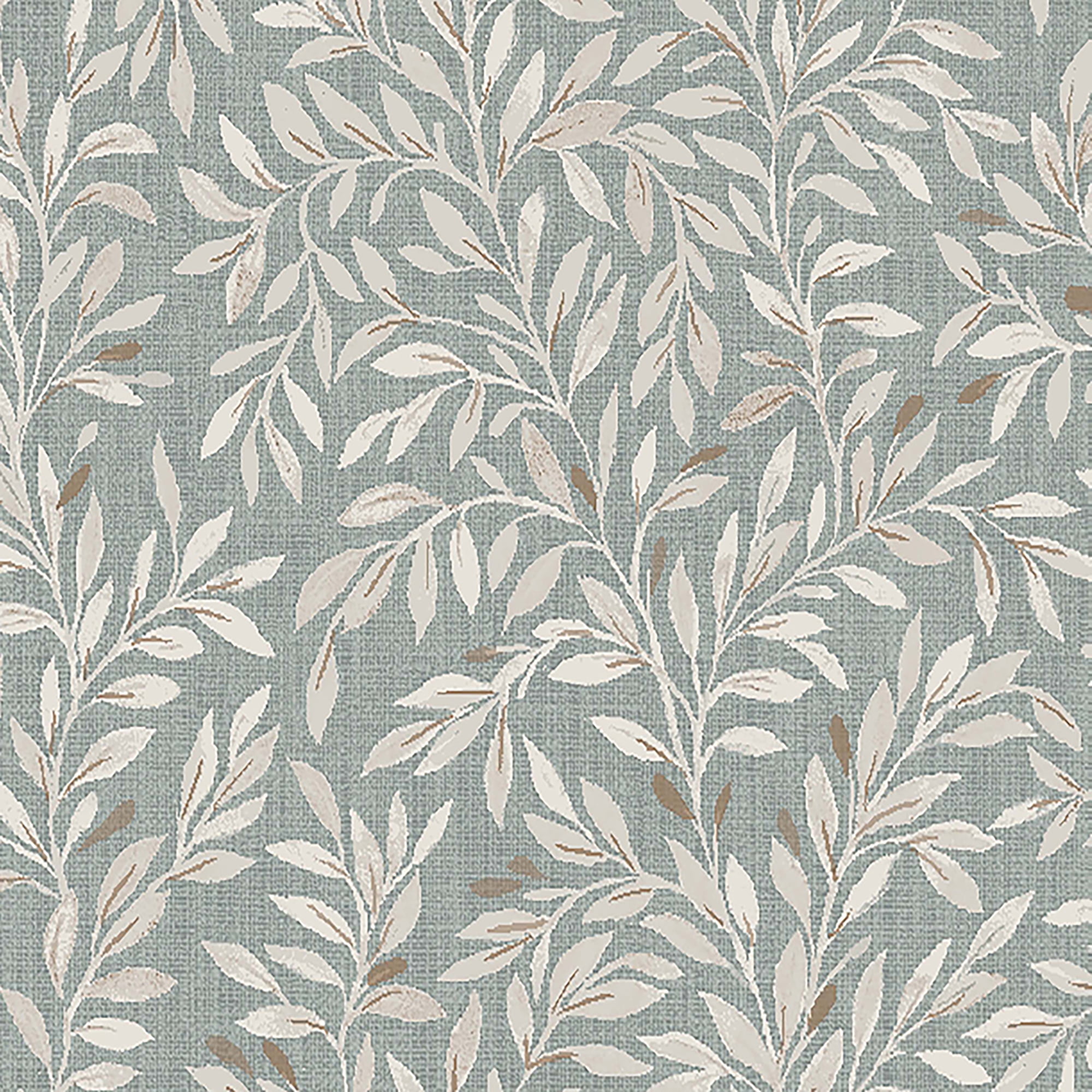 NEXT Ditsy Leaf Duck Egg Wallpaper