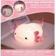 thumbnail image 3 of Cute Axolotl Silicone Night Light Nursery Sleeping Bedside Touch Lamp Kids Gifts USB Rechargeable 2025, 3 of 5