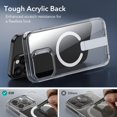 thumbnail image 3 of Queilt 1 PCS pour iPhone 15 Pro Max Étui, Compatible avec MagSafe, Support Entièrement Ajustable, Transparent, 3 of 4