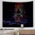 thumbnail image 5 of El tapiz colgante de farf brilla con fluorescencia en el oscuro dormitorio de la Sala de estar, la Oficina del tapiz de Halloween psicodélico, 5 of 5