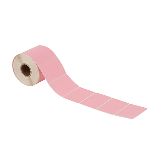 Muka 800 Pcs 1-1/2" x 2-1/4" Light Pink Thermal Labels, Color Coding Labels, Compatible with Thermal Label Printer