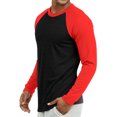 thumbnail image 2 of 3 Packs of Top Pro Men & Women Long Sleeve Baseball Raglan Tee Shirt Top (S-3XL), 2 of 4
