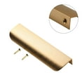 thumbnail image 4 of Kitchen Cabinet Door Handles Cupboard Drawer Concealed Finger Edge Gold Pull, 4 of 9