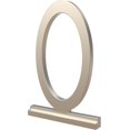 thumbnail image 1 of shiyou-Derby (1-Pack) "0" Modern Metal House Numbers for Customized System in Nickel | Outside Number Plaque | Rust-Resistant, Personalized Address Sign, 1 of 4