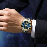 Poedagar Luxury Man Wristwatch Waterproof Luminous Chronograph Watch Stainless Steel Quartz Watches