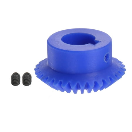 

Uxcell 1.5 Modulus 30 Teeth 18mm Inner Hole Plastic Tapered Bevel Gear with Keyway
