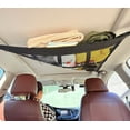thumbnail image 5 of Bxaolu Car Ceiling Cargo Net, Trunk Organizer, Car Roof Storage, SUV Truck Netting, Van Interior Accessories, Double-Layer Mesh Camping Essentials (Beige, 35.5"x 25.5"), 5 of 9