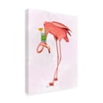 thumbnail image 2 of Trademark Fine Art 'Flamingo and Cocktail 1' Canvas Art by Fab Funky, 2 of 3
