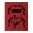 thumbnail image 2 of 9 Crowns Tees A Best Friend Helps You Move A Body Graphic Tee (Unisex Red, 2XL), 2 of 3
