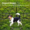 thumbnail image 5 of Edging Border- Flower Bed Fencing for Landscaping Garden Decorative Fences Panel 18"x16" 5 Pack for Flower Bed Edging Rustproof Dog Fencing for Yard, 5 of 9
