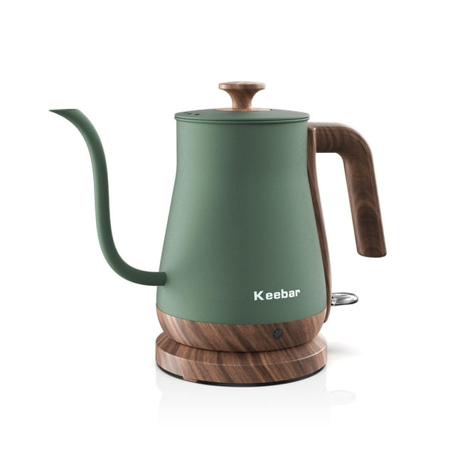 Keebar Gooseneck Electric Kettle, Electric Tea Kettle Stainless Steel, Pour over kettle for Coffee, 1000W Hot Water Kettle Electric Auto Shut Off, 0.8L, W