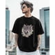 thumbnail image 5 of Camisetas de manga corta con estampado de flores de primavera de lobo para hombre, camisetas de cuello redondo, 5 of 8