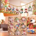 thumbnail image 7 of vnanda Cartoon Themed Christmas Pendants 18pcs Christmas Pendant Cartoon Faceless Wooden with Hanging Rope Decorative Holiday Ornaments for Christmas Tree, 7 of 7