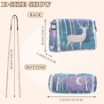 thumbnail image 4 of FORMRS Women Crossbody Purse with Chain Strap Vegan Leather Shoulder Handbag, Purple Night Deer, 4 of 7