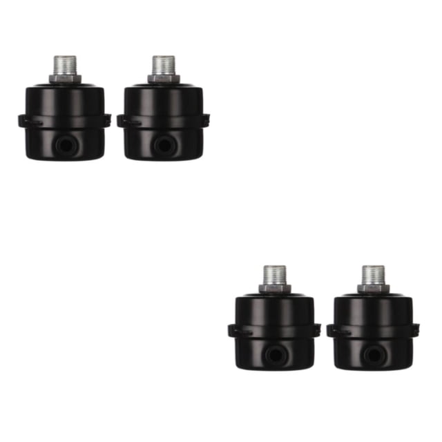 Transemion 2x Black Portable And Durable Air Compressor For Low Noise Operation Air Compressor 12.5mm iron G1/4 2Set
