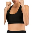 thumbnail image 4 of Sports Bra for Women Wirefree Padded Yoga Bras Workout Running Fitness Crop Tank Tops with Built in Bra, 4 of 5