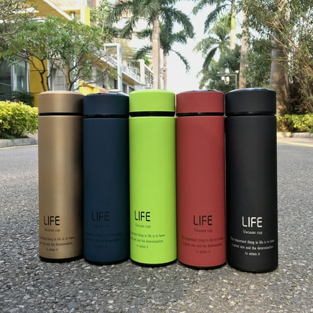 18Oz Portable Hot Stainless Steel Vacuum-Insulated Thermos leak-proof Insulated Container Coffee Tea Water Beverage Bottle Flasks Travel (Best Coffee Tumbler Thermos)