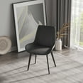 thumbnail image 5 of Newboti Furniture Modern Dining Chair Living Room Black Metal Leg Dining Chair-Grey-2pcs/ctn 93514, 5 of 10