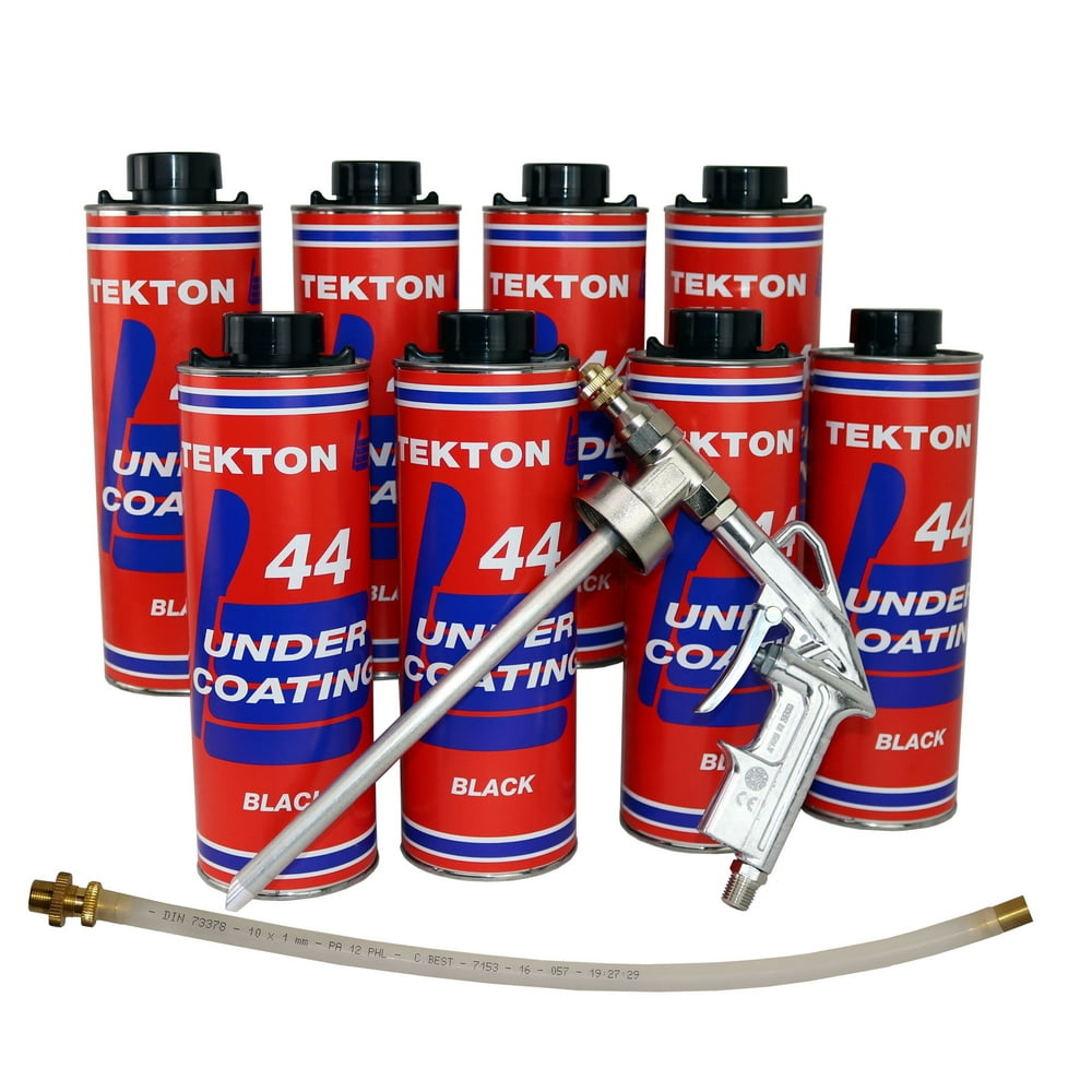 TEKTON 44 Black Undercoating Kit 8 Liters with Spray Gun BONUS Wand