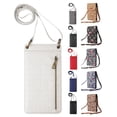 thumbnail image 1 of Crossbody Cell Phone Purse- Compact Skin-Friendly Faux Leather Chic Multi-Grid Women Purse for Shopping, 1 of 2