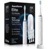 AquaSonic Elite Rechargeable Electric Toothbrush Set - ADA Accepted, 5 Modes, Travel Case, 8 Brush Heads (Optic White)