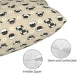 thumbnail image 3 of Yiaed Pug Dog Face Print Brushed Microfiber Envelope Pillowcases, Standard,Envelope Closure Pillow Cases(No pillow core)-14"x20", 3 of 6