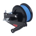 thumbnail image 4 of 3200lbs Small Hand Winch Alloy Steel Strong Traction 2 Way Ratchet Anti Slip Handle Trailer Winch for Industry, 4 of 5