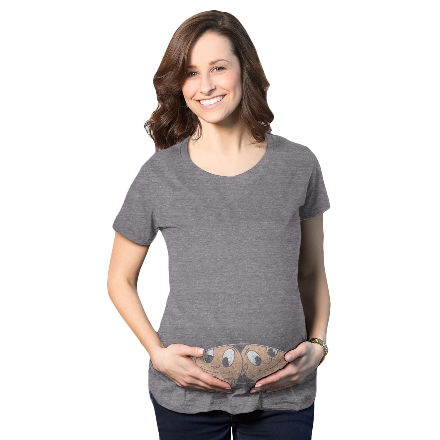 funny twin maternity shirts