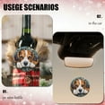 thumbnail image 4 of Funny Christmas Ornament,Cute Beagle Dog Face In The Style Of Acrylic Painting,Xmas Round Ceramic Pendant, 4 of 6