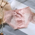 thumbnail image 3 of Aayomet Bikini en Coton sous-Vêtements pour Femmes Tangas Invisibles Bikini Strings Personnalisés sous-Vêtements Femmes Culottes String en Coton (Rouge, G), 3 of 4