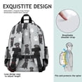thumbnail image 5 of Labrador Retriever and Dog Paw Print Backpack for School, Cute School Bag with Adjustable Shoulder Straps and Padded Back, 15.25"x11.5"x5.25", 5 of 5