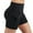 Dark Blue, variant on Babysbule Women Shorts Women Solid Pocket High-waist Hip Stretch Pants Running Fitness Yoga Shorts