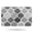Black and White, variant on Black and White Geometric Quatrefoil Pattern Bathroom Rugs Mat,Non Slip Microfiber Bathroom Rug,Rubber Backing,Soft Bathroom Mats for Bathroom Floor,Tub and Shower,17x27in(43x68cm)