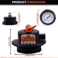 thumbnail image 2 of DEX2420MAR2 Manual Air Relief Assembly - Compatible with Hayward DE and Cartridge Pool Filter - Works with Pro Grid, Swim Clear and Swimclear Cartridge Filters- New Upgraded Design, 2 of 5