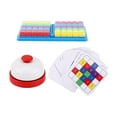 thumbnail image 1 of kusrkot Classic Matching Race Board Games Educational Colorful Race Game for Home Travel, 1 of 6