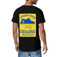 thumbnail image 2 of T-shirt Ukraine Suppor  Soft Cotton Adult Heat-Transfer Graphic T-Shirt - 180g Breathable Fabric, Unisex Summer Casual Wear with Durable Heat-Printed Design, 2 of 9
