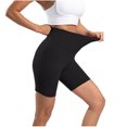 thumbnail image 4 of Loopsun Womens Shorts, Summer Shorts for Women, Woman Solid Elastic High Waist Lift Hip Yoga Shorts Black L, 4 of 5