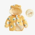 thumbnail image 2 of DHFJKG Toddlers Baby Puffer Coat Waterproof Windproof Zip Up Padded Jackets Fuzzy Lining Cartoon Printed Long Sleeve Ears Hooded Coat Winter Outwear For Boy Girl Cozy Outerwear, 2 of 6