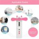thumbnail image 3 of Mini Handheld Fan, Spray Hand Held Fan, Portable USB Rechargeable Small Pocket Fan (Pink), 3 of 5