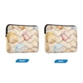thumbnail image 7 of FORMRS 15"-15.6" Laptop Sleeve Protective Case Soft Carrying Quilted Computer Bag Cover, Watercolor Seashell, 7 of 7