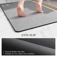 thumbnail image 3 of Alfombra de baño RUERYA Diatomaceous Earth, superabsorbente, gris, 3 of 7