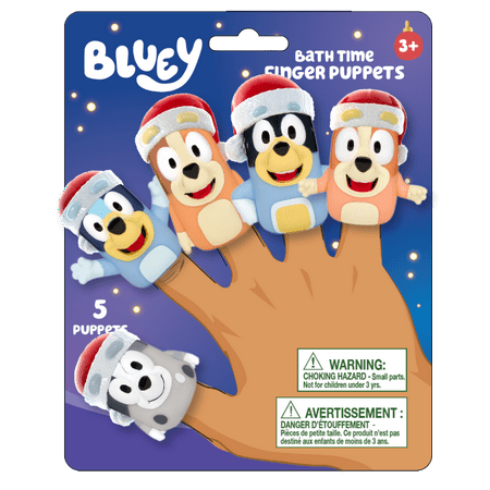 Bluey 5pc Holiday Finger Puppets