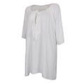 thumbnail image 1 of Bikini Mujer Tejido Boho Translúcido Borlas Blancas Mujer Camisolas Bikini Transparente Blanco L, 1 of 9