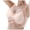 Pink, variant on Women's Thin Seamless Vest Bra Soft Support, Large Chest, Small Half Fixed Cup, Breathable, Wireless, Nylon & Spandex