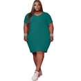 thumbnail image 4 of Robe T-Shirt Classique de Mode pour Femmes Grande Taille, 4 of 7